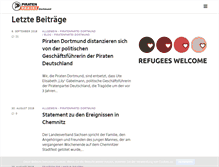 Tablet Screenshot of piratenpartei-dortmund.de